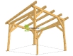 Pergola č. 3 - 3,1 x 3,5 m